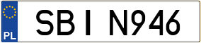 Trailer License Plate